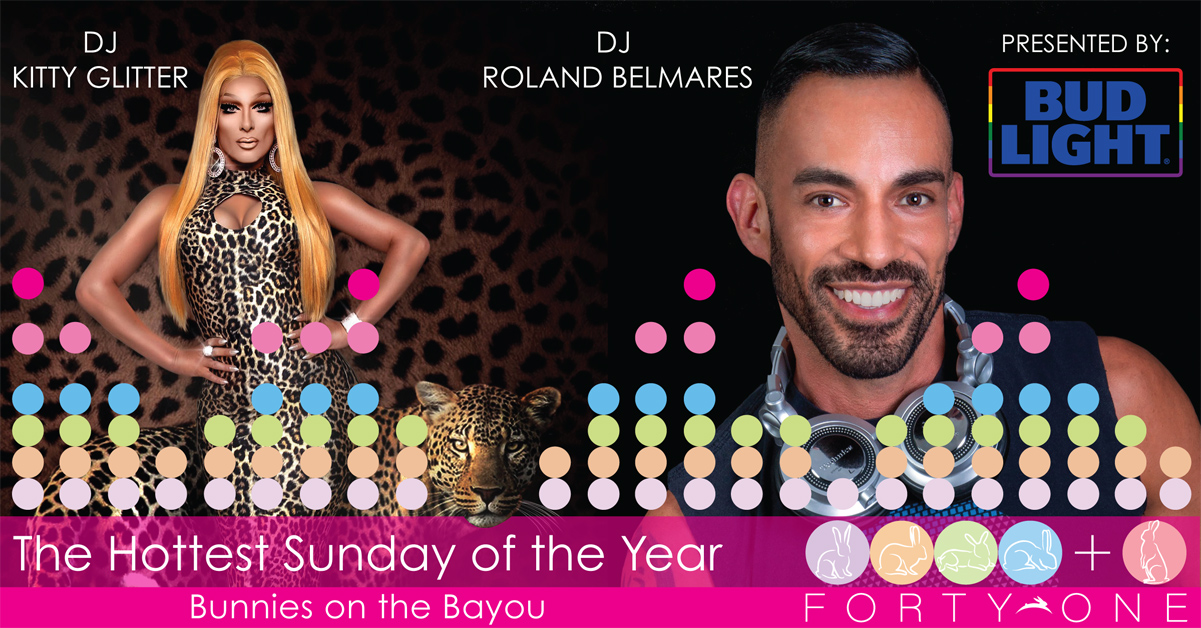 Bunnies on the Bayou Announce DJ Kitty Glitter and DJ Roland Belmares as Musical Entertainment